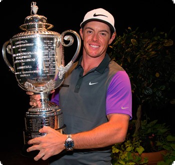 Рори Макилрой, являющийся посланником бренда Omega выиграл 96-ой чемпионат PGA