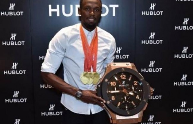 Усэйн Болт посетил бутик Hublot, расположенный в Лондоне