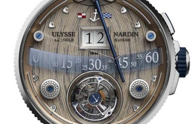Новые часы Grand Deck Marine Tourbillon представила компания Ulysse Nardin