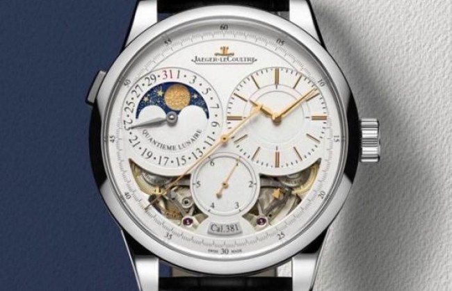 Часы Duometre Quantieme Lunaire in White Gold представила компания Jaeger-LeCoultre