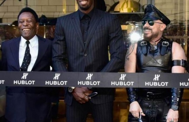 Пеле и Усэйн Болт торжественно открыли бутик Hublot в Нью-Йорке
