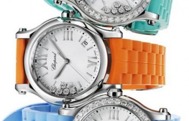 Chopard представляет новые яркие версии часов Happy Sport